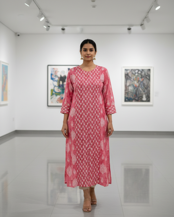 Jaipuri Kurti | Peach