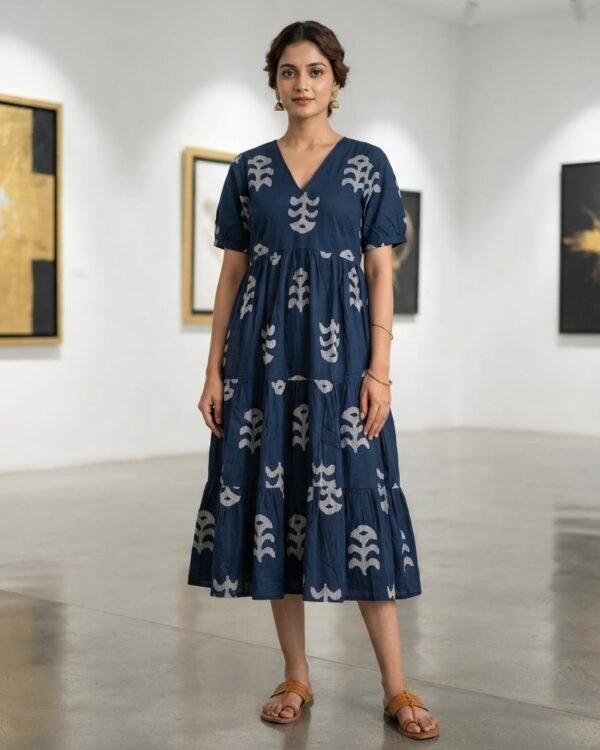 Cotton Frock | Blue