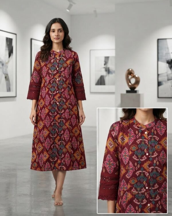 Ikkat Aline | Maroon